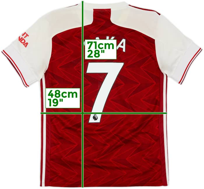 2020-21 Arsenal Home Shirt Saka #7 - 4/10 - (M)
