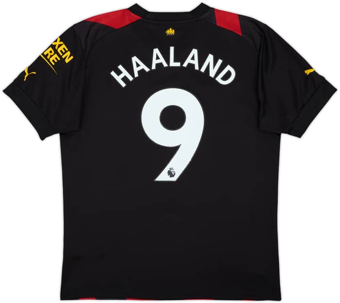 2022-23 Manchester City Away Shirt Haaland #9 - 8/10 - (M)