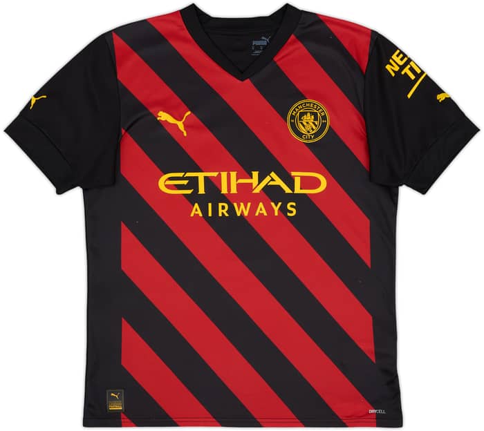 2022-23 Manchester City Away Shirt Haaland #9 - 8/10 - (M)