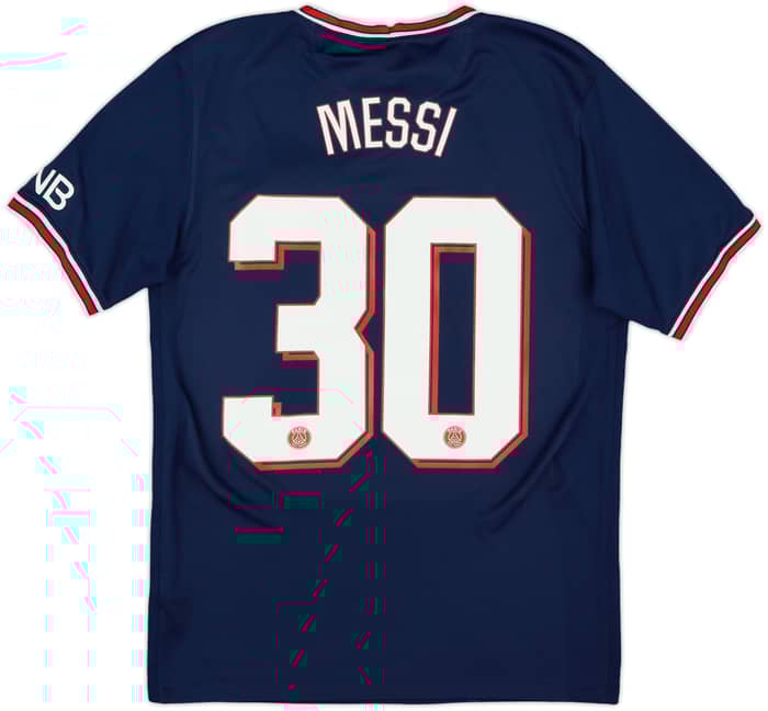 2021-22 Paris Saint-Germain Home Shirt Messi #30 - 8/10 - (S)