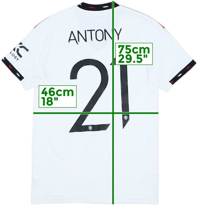 2022-23 Manchester United Away Shirt Antony #21 - 9/10 - (S)