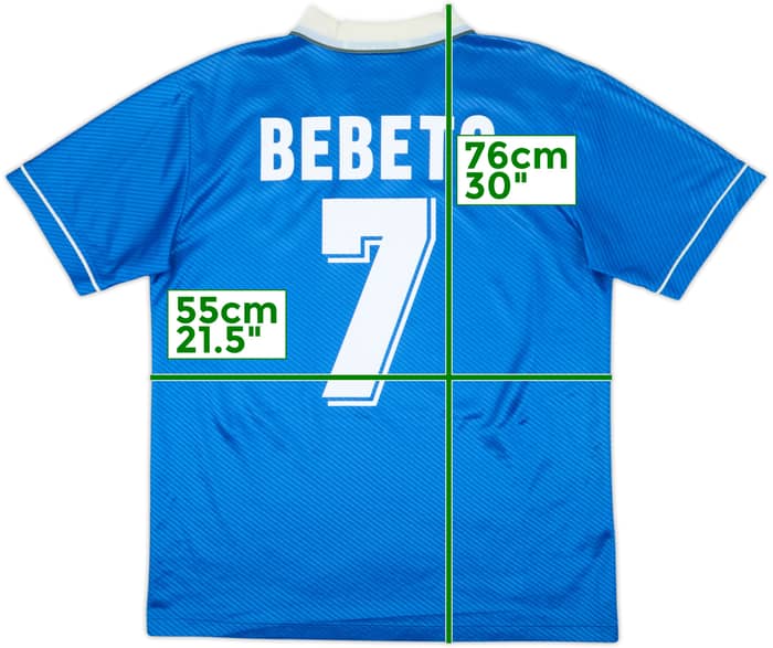1994-97 Brazil Away Shirt Bebeto #7 - 6/10 - (L)