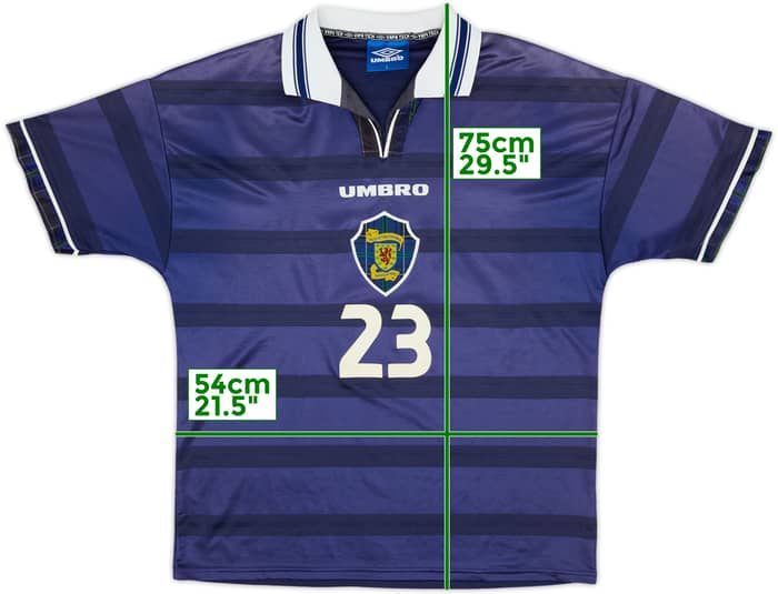 1998-00 Scotland Home Shirt #23 - 8/10 - (L)