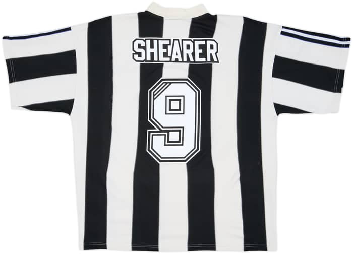 1995-97 Newcastle Home Shirt Shearer #9 - 6/10 - (L)