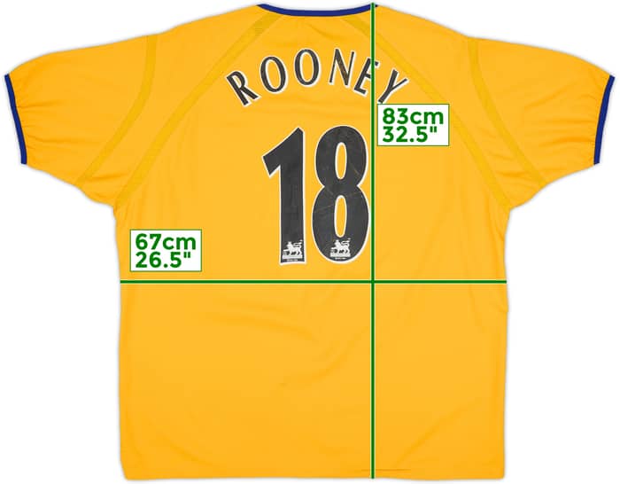 2003-04 Everton Away Shirt Rooney #18 - 6/10 - (XXL)