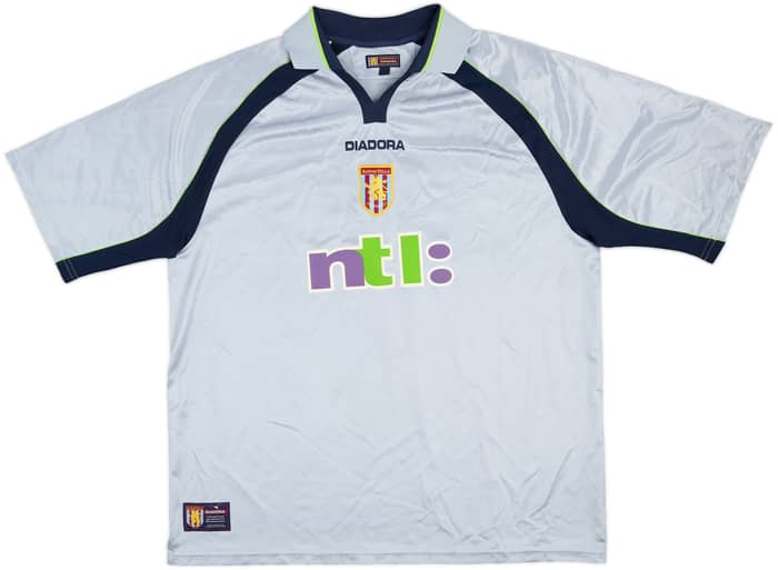 2001-02 Aston Villa Match Issue Intertoto Cup Away Shirt #8