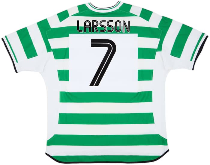 2001-03 Celtic Home Shirt Larsson #7 - 6/10 - (XXL)