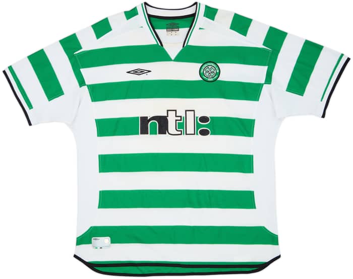 2001-03 Celtic Home Shirt Larsson #7 - 6/10 - (XXL)