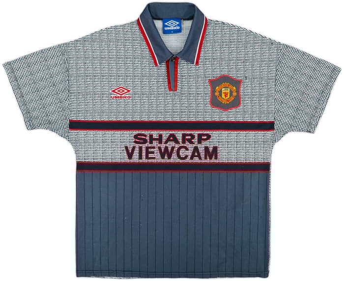 1995-96 Manchester United Away Shirt Cantona #7 - 8/10 - (M)