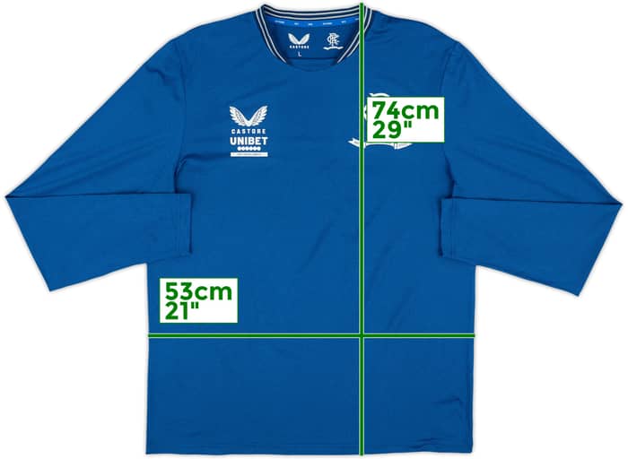 2022-23 Rangers Castore Training L/S Shirt - 8/10 - (L)