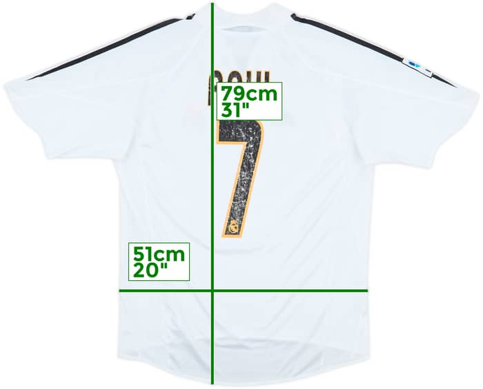 2004-05 Real Madrid Home Shirt Raul #7 - 5/10 - (M)