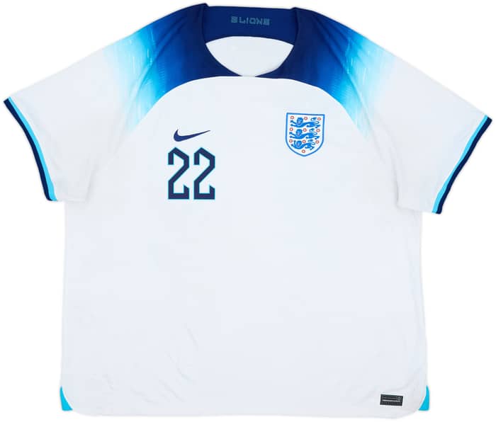 2022-23 England Home Shirt Bellingham #22 - 6/10 - (3XL)