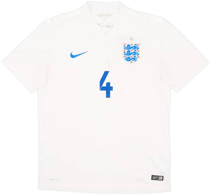 2014-15 England Home Shirt Gerrard #4 - 5/10 - (M)