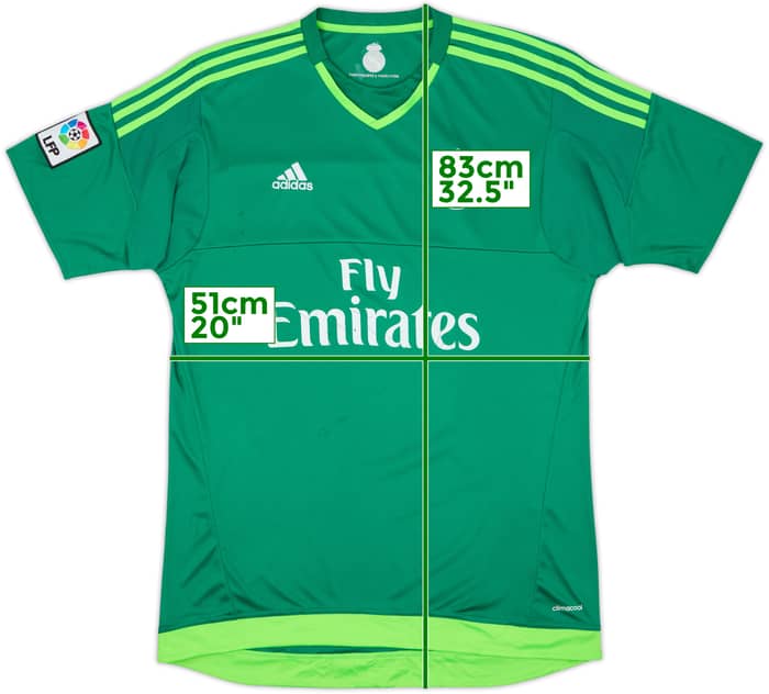 2015-16 Real Madrid GK Shirt - 6/10 - (L)
