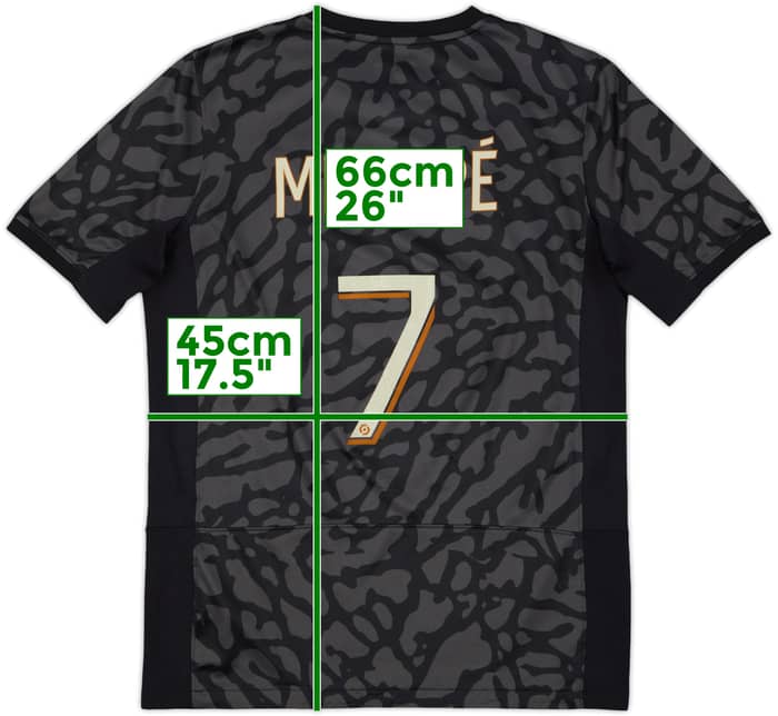 2023-24 Paris Saint-Germain Third Shirt Mbappe #7 - 7/10 - (XL.Boys)