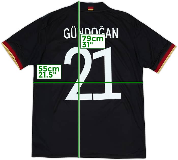 2020-21 Germany Away Shirt Gundogan #21 - 10/10 - (L)