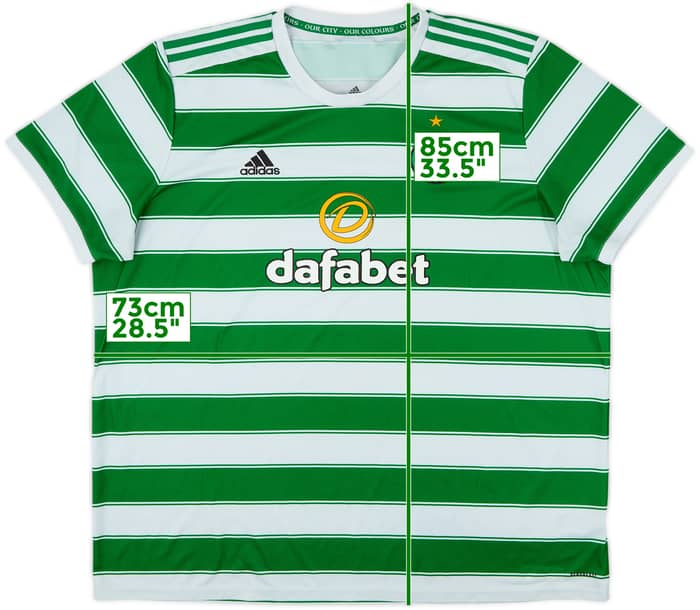 2021-22 Celtic Home Shirt - 7/10 - (3XL)