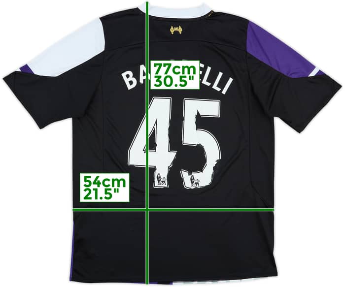 2013-14 Liverpool Third Shirt Balotelli #45 - 4/10 - (XL)