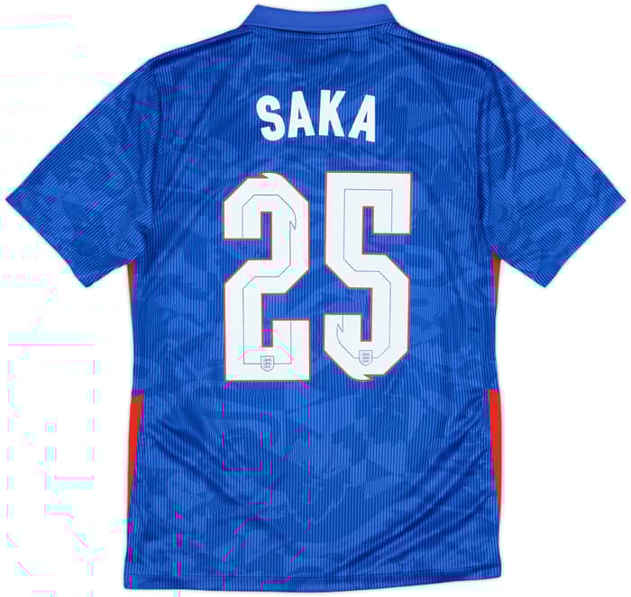 2020-21 England Away Shirt Saka #25 - 9/10 - (S)