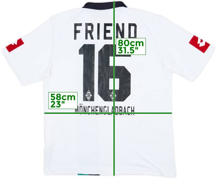 2008-09 Borussia Monchengladbach Home Shirt Friend #16 - 6/10 - (L)