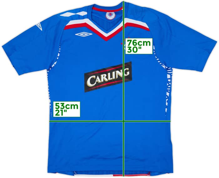 2007-08 Rangers Home Shirt - 8/10 - (L)