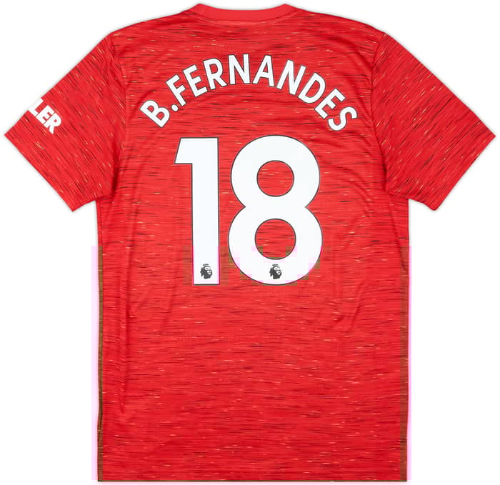 2020-21 Manchester United Home Shirt B.Fernandes #18 - 7/10 - (M)