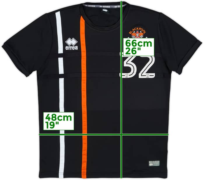 2015-16 Blackpool Errea Player Issue Training Shirt #32 - 6/10 - (M)