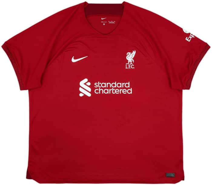 2022-23 Liverpool Home Shirt Virgil #4 - 7/10 - (3XL)