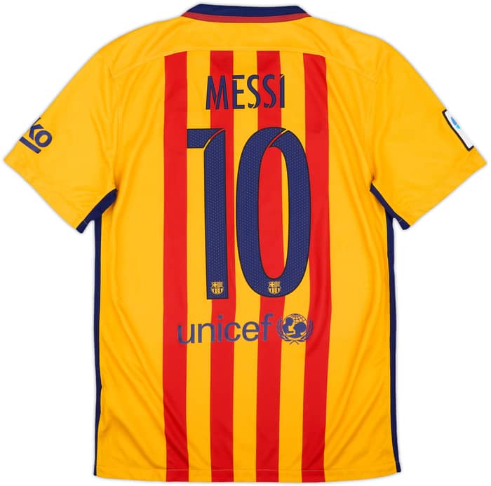 2015-16 Barcelona Away Shirt Messi #10 - 9/10 - (S)