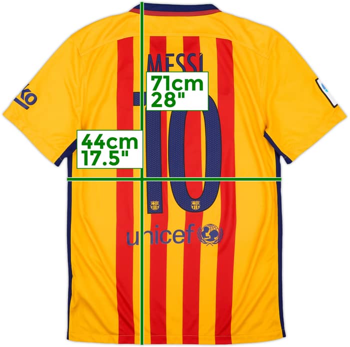 2015-16 Barcelona Away Shirt Messi #10 - 9/10 - (S)