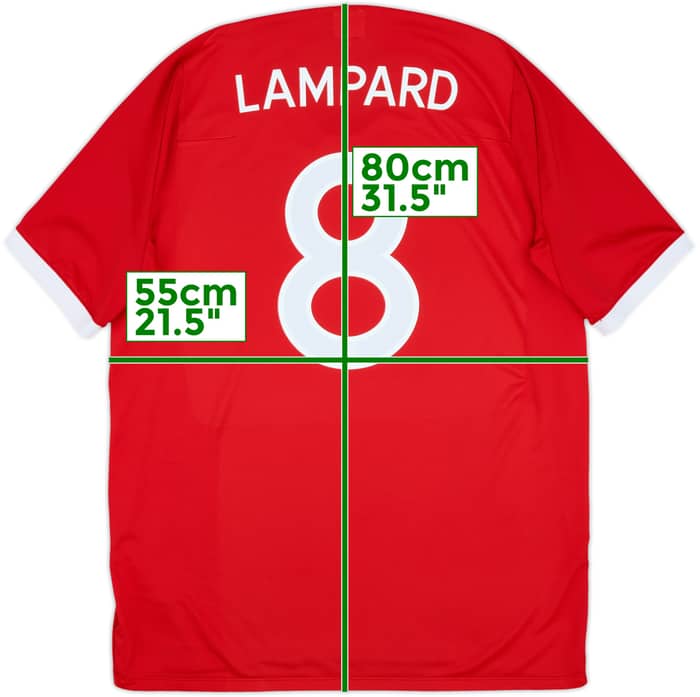 2010-11 England Away Shirt Lampard #8 - 8/10 - (L)