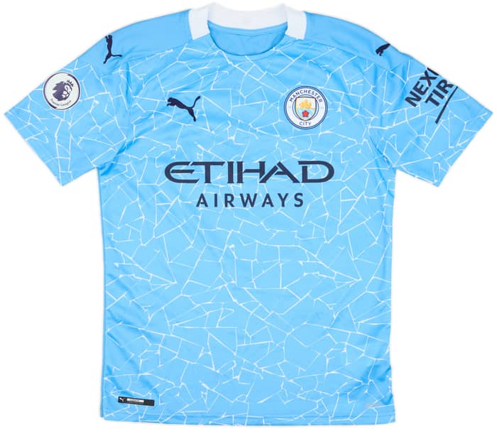 2020-21 Manchester City Home Shirt Kun Aguero #10 - 8/10 - (S)