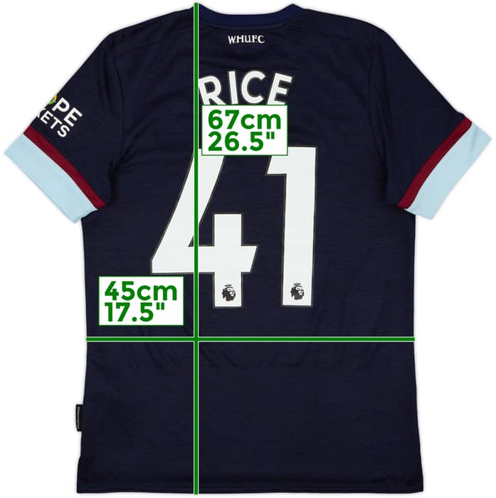 2021-22 West Ham Third Shirt Rice #41 - 7/10 - (S)