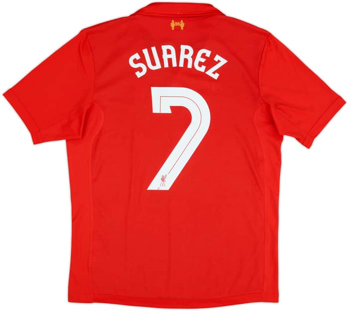 2012-13 Liverpool Home Shirt Suarez #7 - 9/10 - (M)
