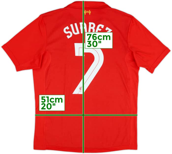 2012-13 Liverpool Home Shirt Suarez #7 - 9/10 - (M)