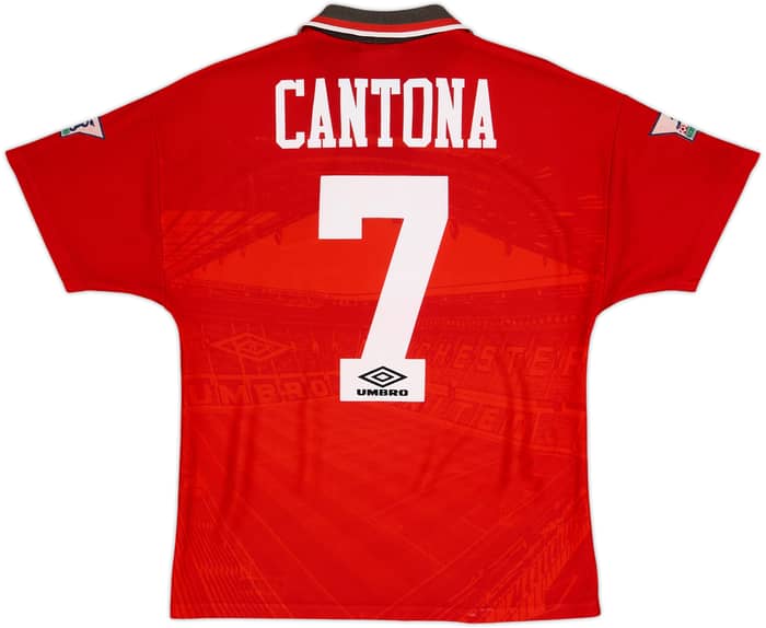 1994-96 Manchester United Home Shirt Cantona #7 - 8/10 - (Y)