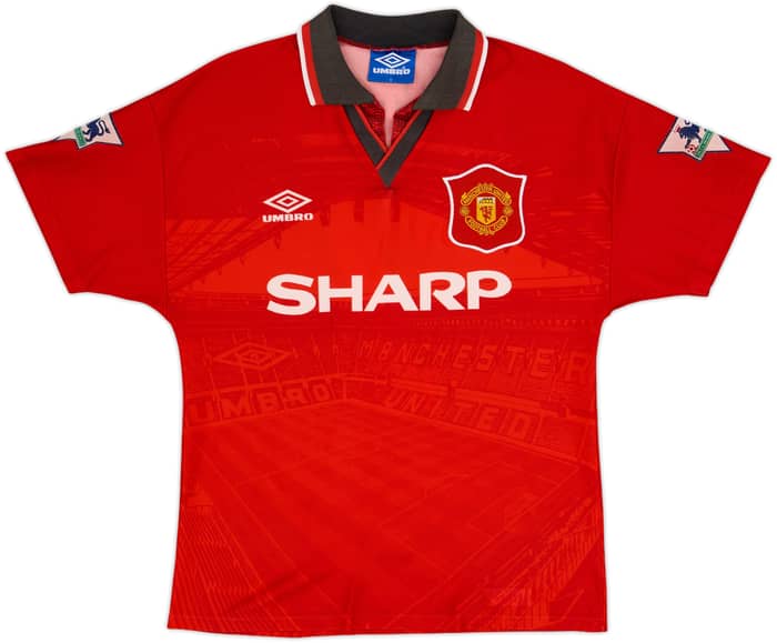 1994-96 Manchester United Home Shirt Cantona #7 - 8/10 - (Y)