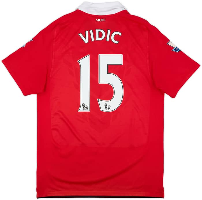 2010-11 Manchester United Home Shirt Vidic #15 - 9/10 - (M)