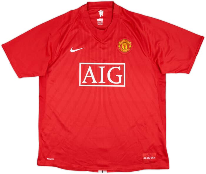 2007-09 Manchester United Home Shirt Ronaldo #7 - 7/10 - (XL)