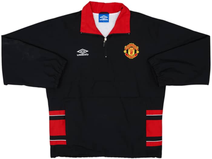 Chaqueta de chándal 1/4 Zip Umbro del Manchester United 1999-00 - 8/10 - (L)