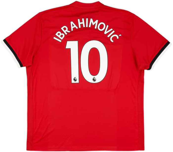 2017-18 Manchester United Home Shirt Ibrahimovic #10 - 7/10 - (XXL)