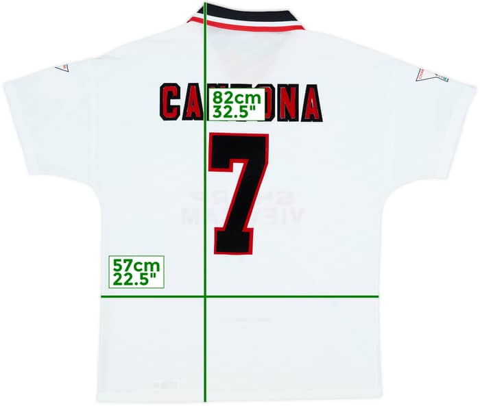 1996-97 Manchester United Away Shirt Cantona #7 - 8/10 - (L)