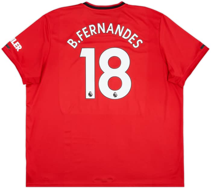 2019-20 Manchester United Home Shirt B.Fernandes #18 - 8/10 - (3XL)