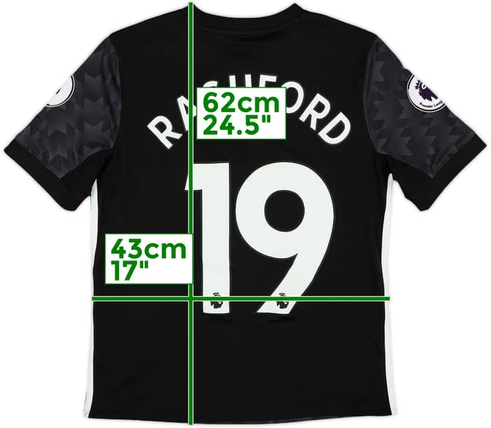 2017-18 Manchester United Away Shirt Rashford #19 - 4/10 - (L.Boys)