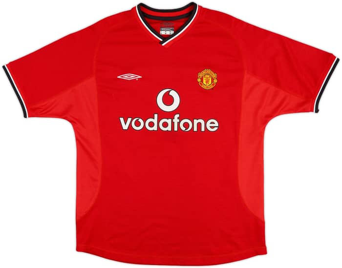 2000-02 Manchester United Home Shirt Beckham #7 - 7/10 - (M)