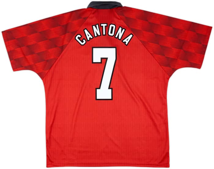 1996-98 Manchester United Home Shirt Cantona #7 - 10/10 - (XL)