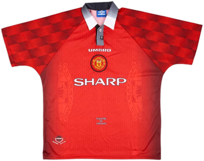1996-98 Manchester United Home Shirt Cantona #7 - 10/10 - (XL)
