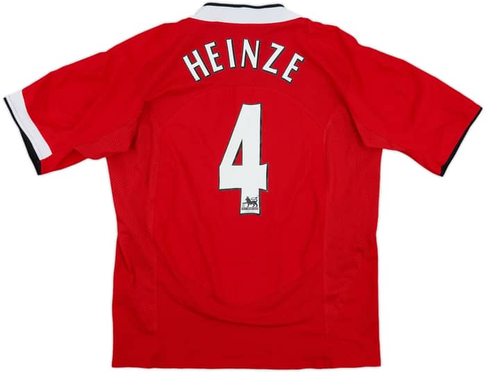 2004-06 Manchester United Home Shirt Heinze #4 - 8/10 - (L)