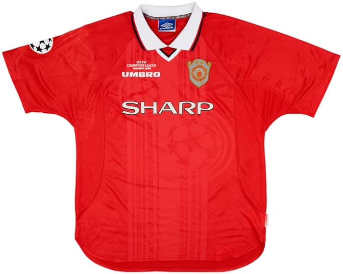 1999-00 Manchester United 'CL Winners' Shirt Beckham #7 - 8/10 - (XL)
