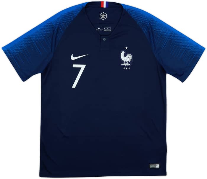 2018 France Home Shirt Griezmann #7 - 10/10 - (L)